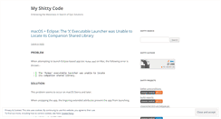 Desktop Screenshot of myshittycode.com